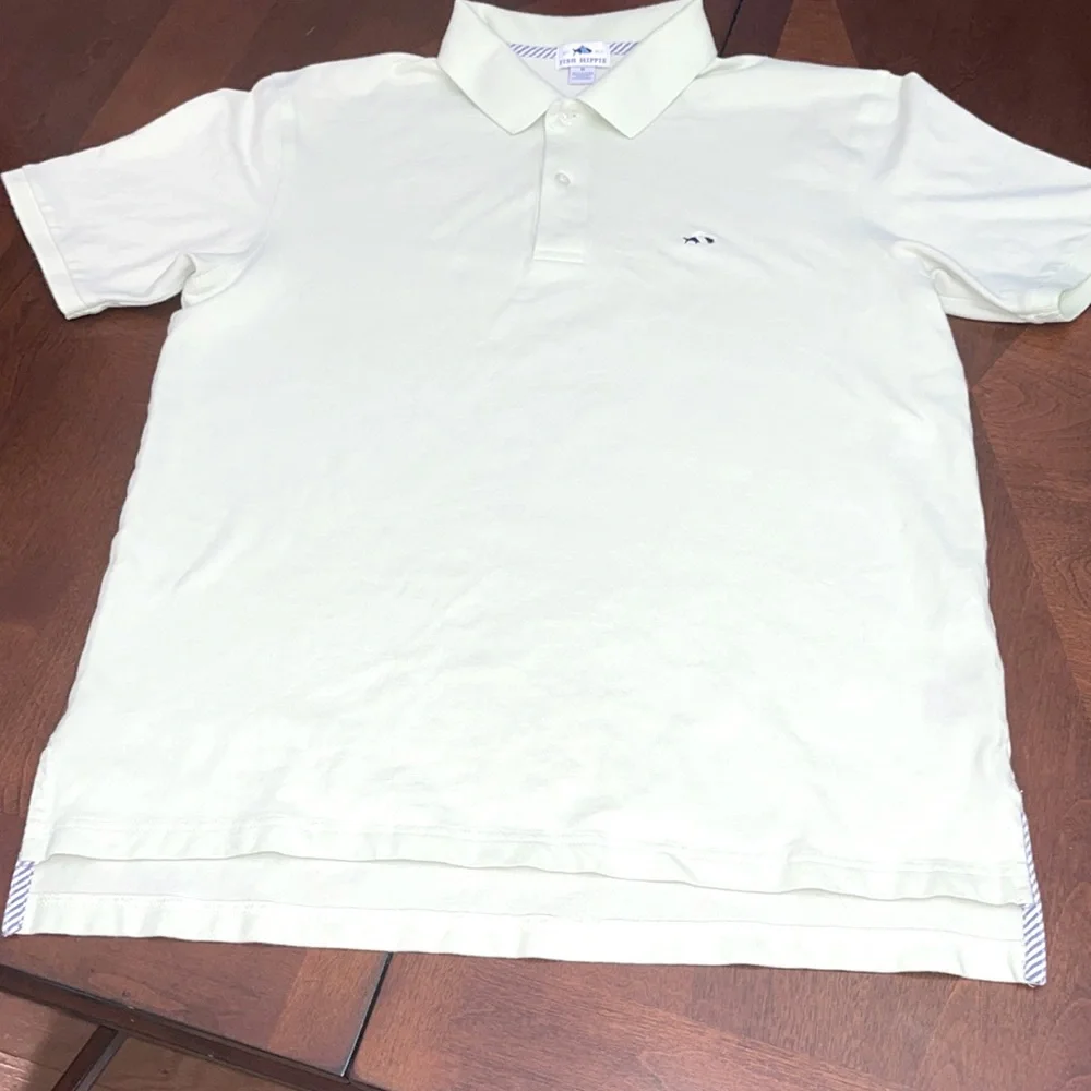 Fish Hippie short sleeve golf shirt, Mens M - Picture 2 of 5